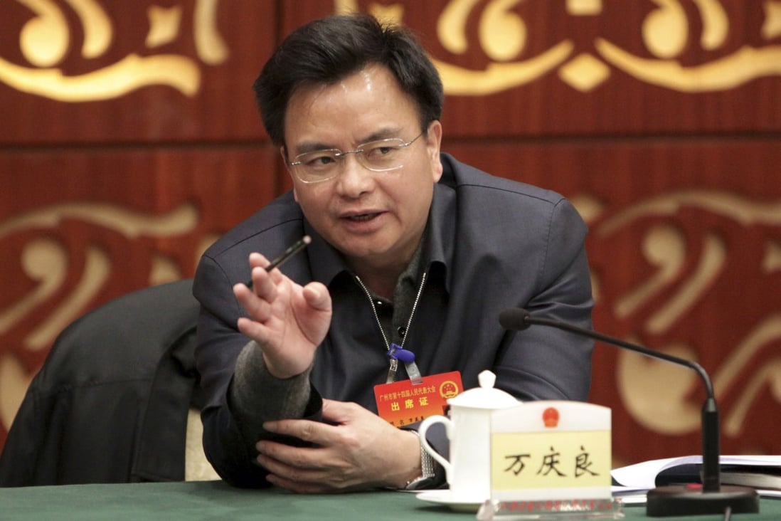 Disgraced Guangzhou party boss Wan Qingliang. Photo: Reuters