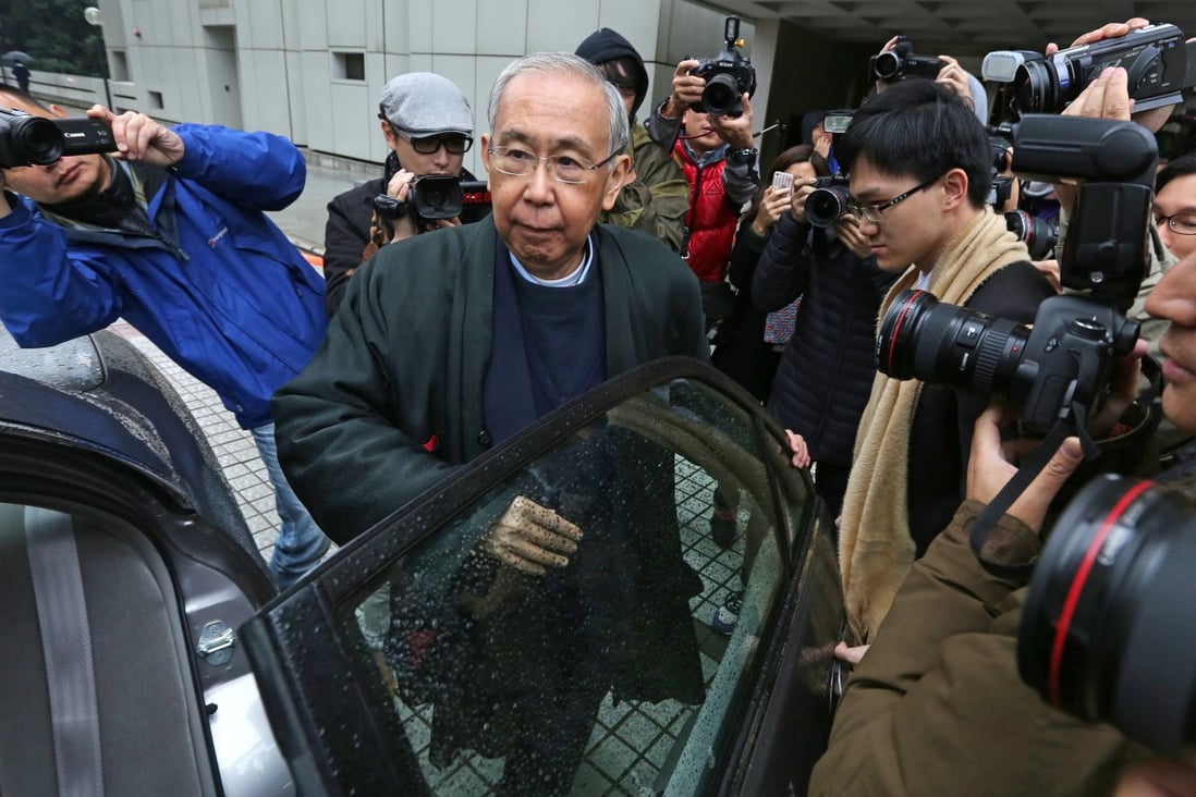 Rafael Hui arrives at court on the day he is found guilty of misconduct in public office. Photo: Felix Wong