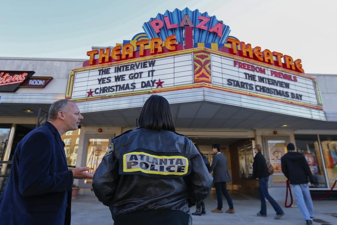 People attend The Interview showing in Atlanta. Photo: EPA