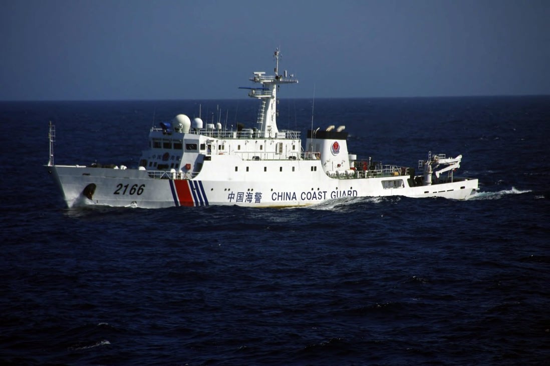A file photo of China Coast Guard patrol ship sailing near the Diaoyu islands on July 24, 2013. Photo: EPA