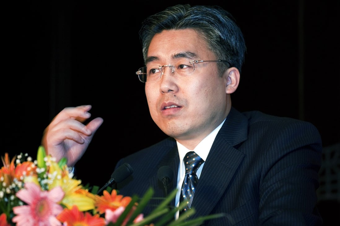 Li Ruigang, president of Shanghai Media & Entertainment Group, speaks at a news briefing in Beijing in 2009.