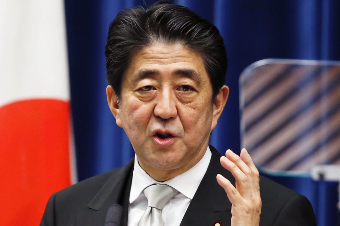 Japanese Prime Minister Shinzo Abe intends to express remorse over the second world war in a statement this year to mark the 70th anniversary of the end of the conflict. Photo: AP