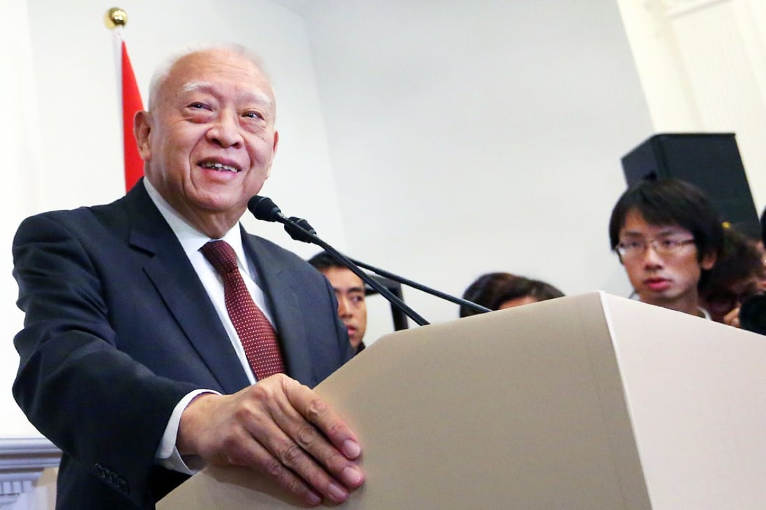 Tung Chee-hwa, speaking yesterday, is the first former chief executive to remark on an incumbent's annual policy address. Photo: Sam Tsang