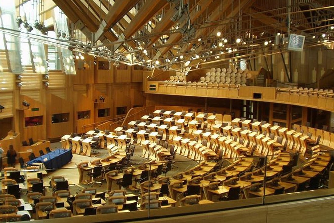 An interior view of the Scottish parliament in Edinburgh. Photo: Wikipedia