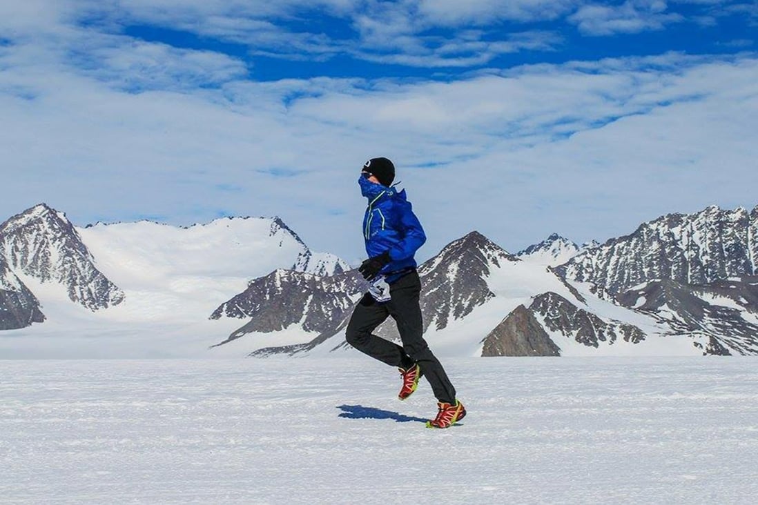 David Gething in Antarctica, the site of the first marathon he faced. Photos: SCMP 