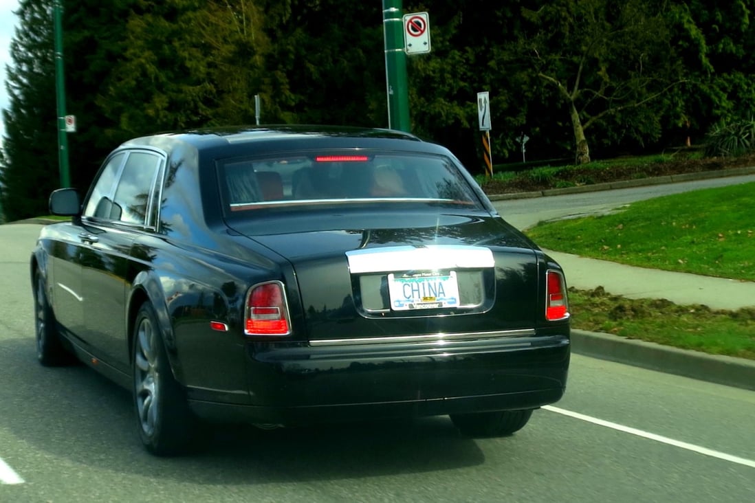 A Rolls-Royce Phantom with a personalised "CHINA" numberplate cruises down Cambie Street on Vancouver's Westside, where large numbers of wealthy Chinese have settled. Photo: SCMP Picture 