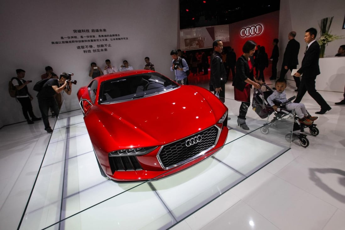Audi, BMW and Mercedes together have up to 80 per cent share of China's car market. Photo: Reuters