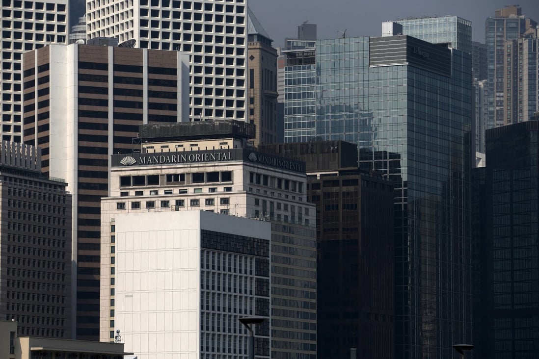 Grade A commercial properties in Hong Kong's central business district yielded 2.85 per cent after excluding tenant incentives. Photo: Bloomberg