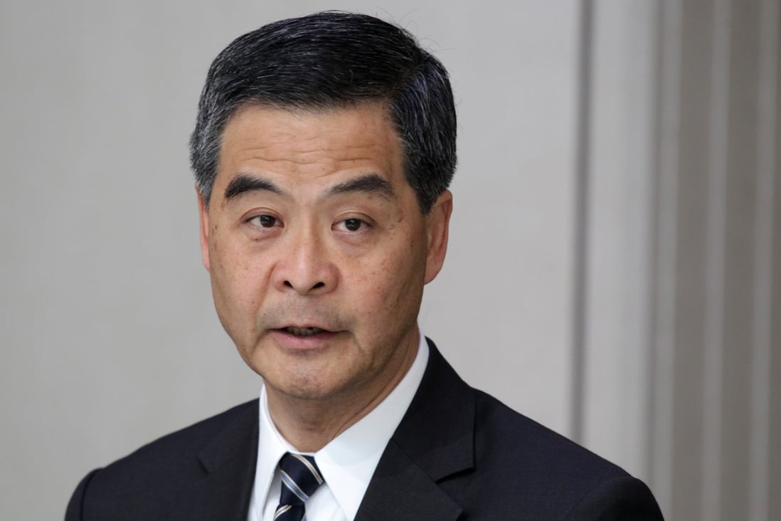 Leung said the government would look into the parallel-goods trading problem in a holistic manner. Photo: Dickson Lee