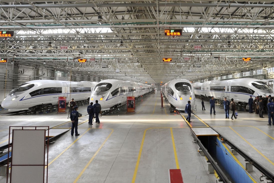 Stated-owned train-makers CNR and CSR were ordered by Beijing to merge to stop excessive competition. Photo: Kyodo