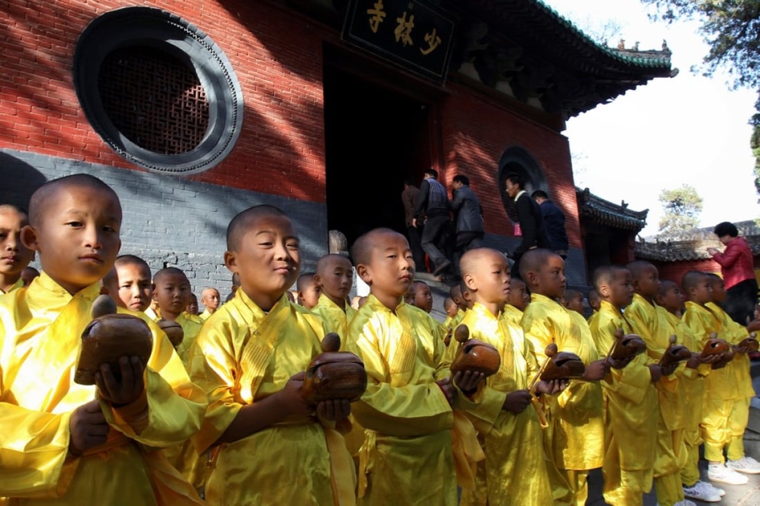 Shaolin Temple has gained a controversial reputation for aggressive commercialization in planning to build a complex that includes a temple, a hotel, a kung fu academy and a golf course in Australia. Photo: AP