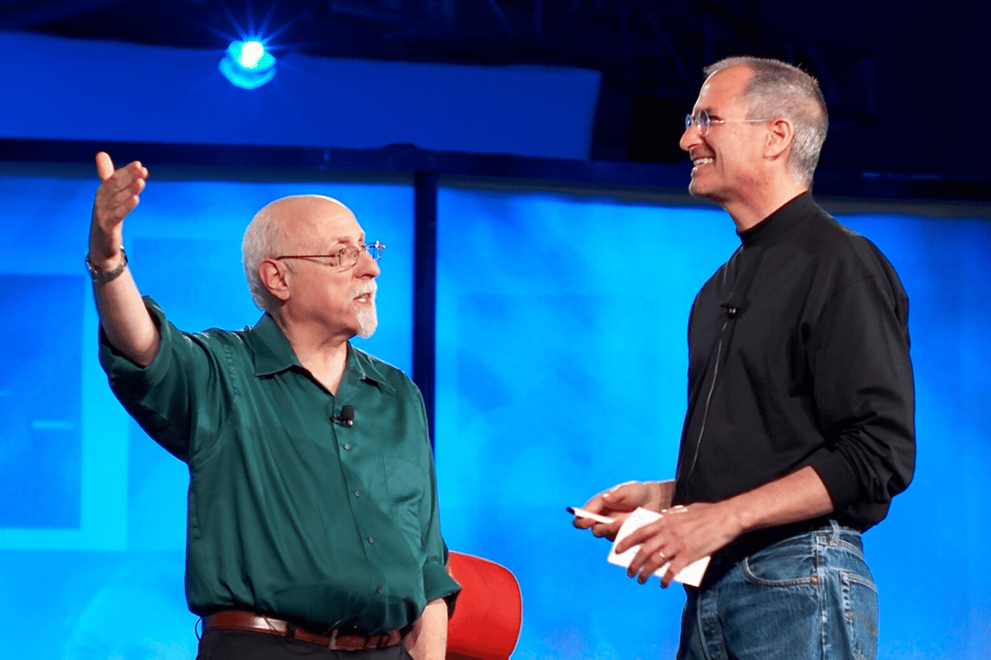 Walt Mossberg with the late Steve Jobs in 2007. Photo: Creative Commons