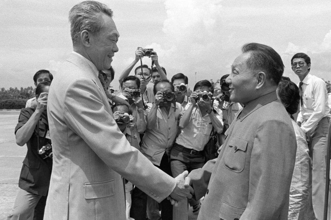Lee Kuan Yew met then vice-chairman Deng Xiaoping in China in November, 1978. Photo: Xinhua
