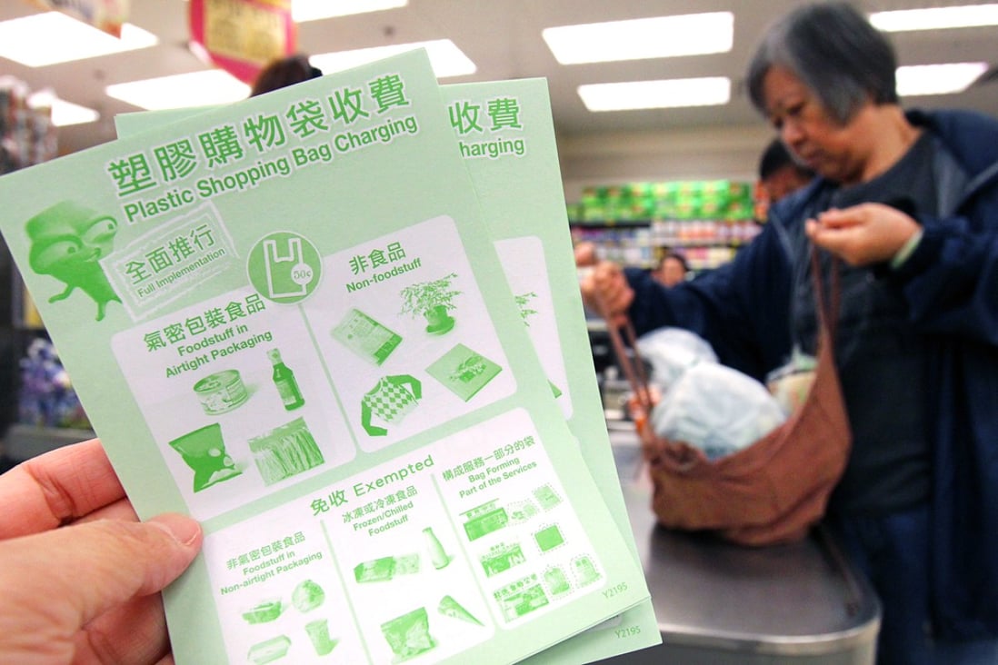 Plastic bag levy confuses Hong Kong shoppers as full scheme comes into