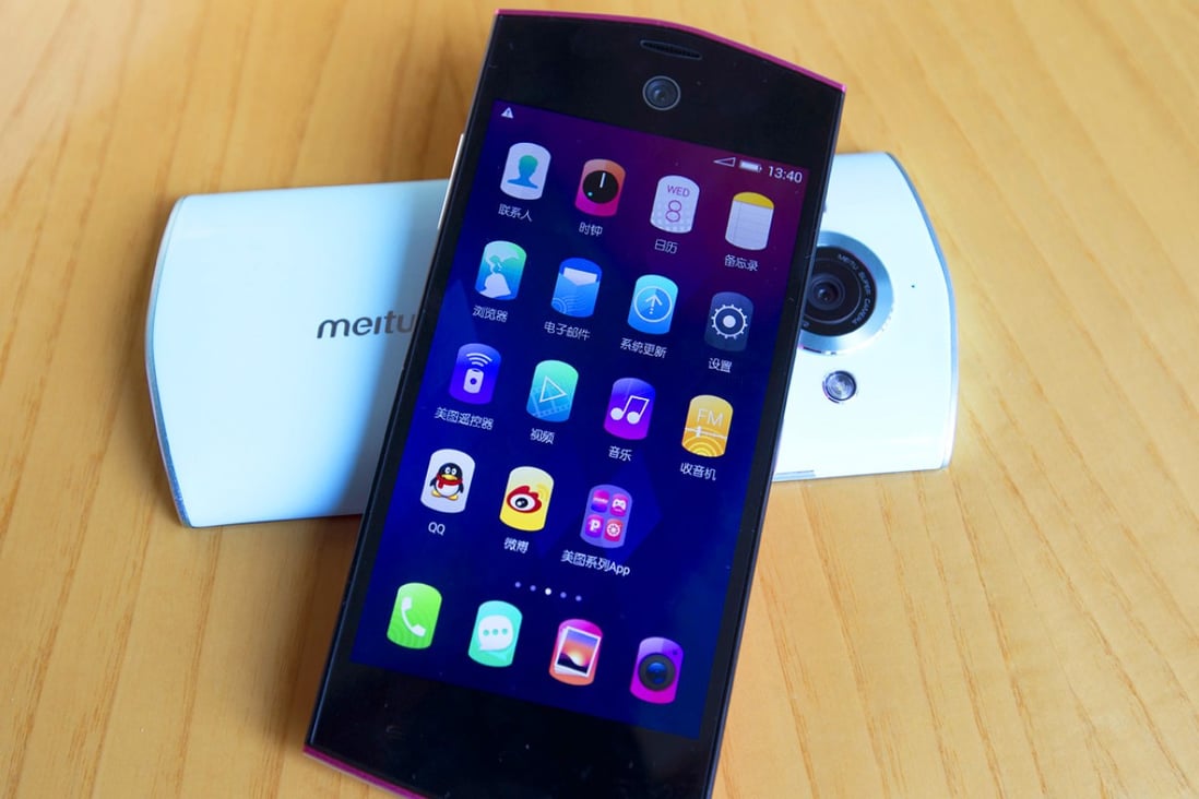 The Meitu M4 smartphone is designed to help users take better selfies. Photo: Simon Song