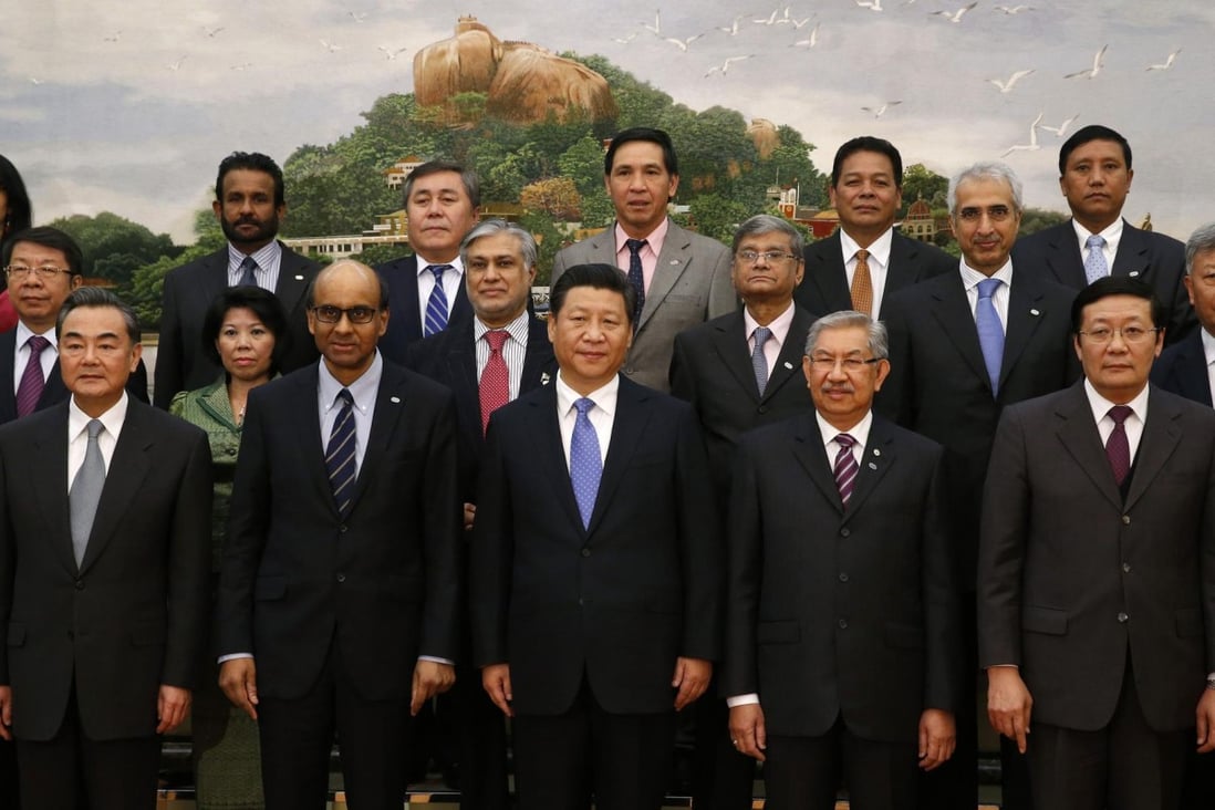 President Xi Jinping at the Beijing launch of the Asian Infrastructure Investment Bank in October last year. Since then major US allies such as Britain, Germany and France have applied to join the project. Photo: Reuters