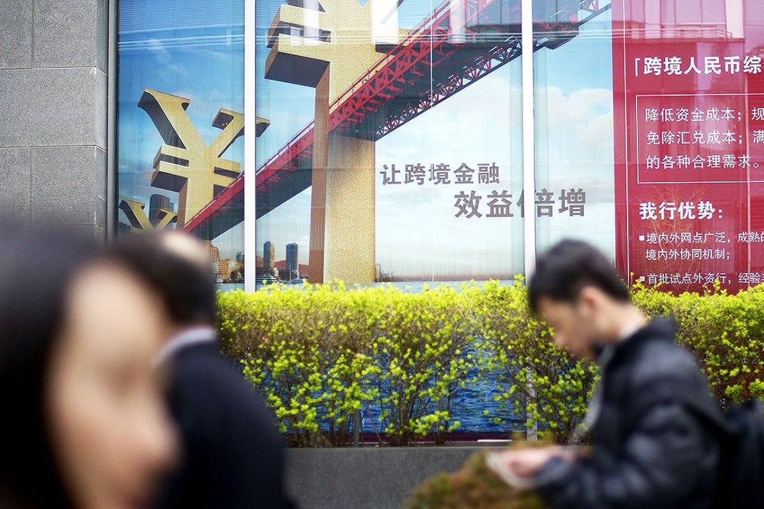 Beijing will encourage the AIIB and the Silk Road Fund to set up special currency funds. Photo: AFP