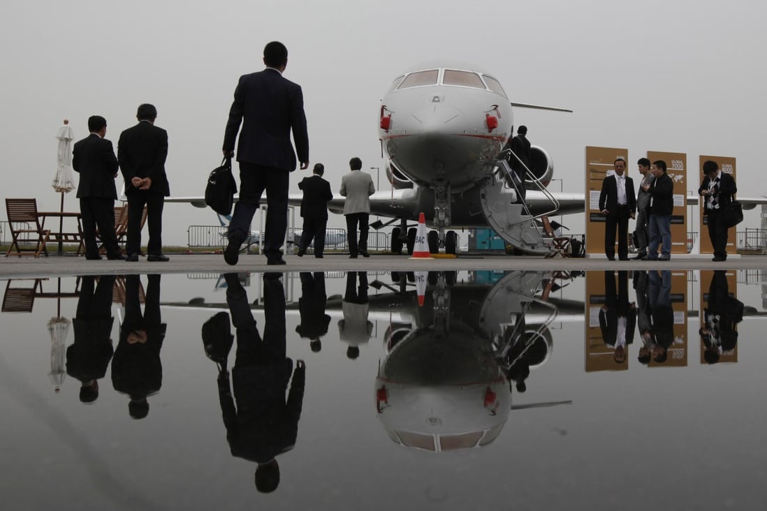 The latest Hurun report shows that one-third of China's super-rich own private jets. Photo: AP