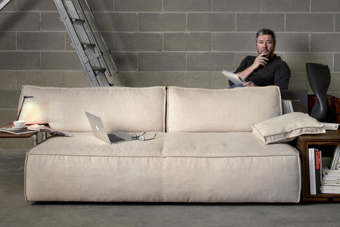 Philippe Starck's MyWorld leather sofa designed for Cassina.