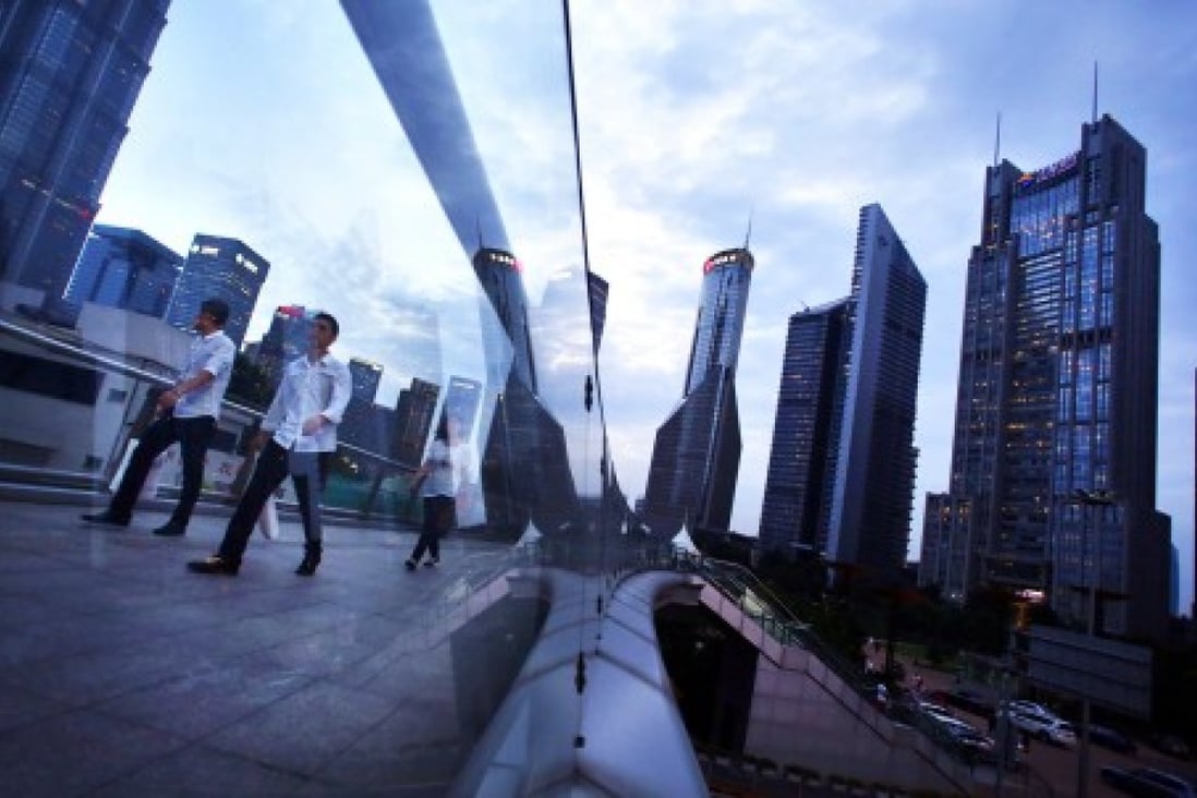 The services sector in China has outperformed the nation's manufacturing base as the economy cools. Photo: Reuters