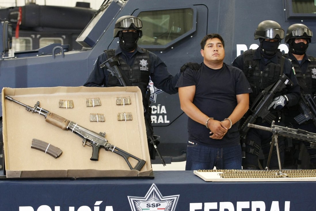 Eliot Alberto Radillo Peza (C), also known as "El Pancho", is suspected to be an operative leader of the Jalisco New Generation cartel, according to Mexican authorities. Photo: Reuters