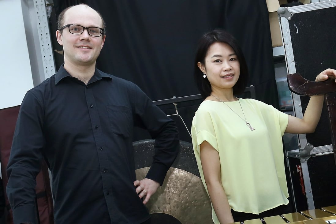 William Lane and piano tutor Linda Yim. Photo: Jonathan Wong 