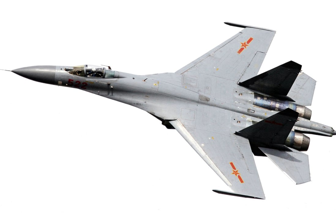 The J-11 can fly about 1,500km before requiring refuelling. Photo: SCMP Pictures