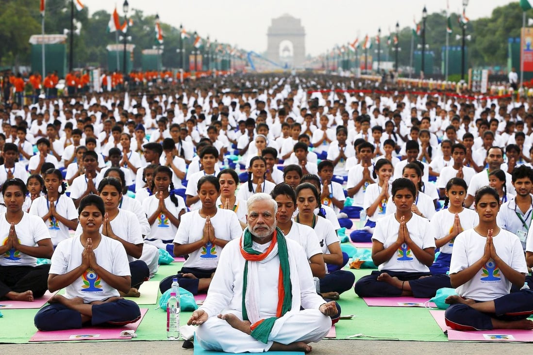 Millions Across India World Bend And Twist In 1st International Yoga Day South China Morning Post