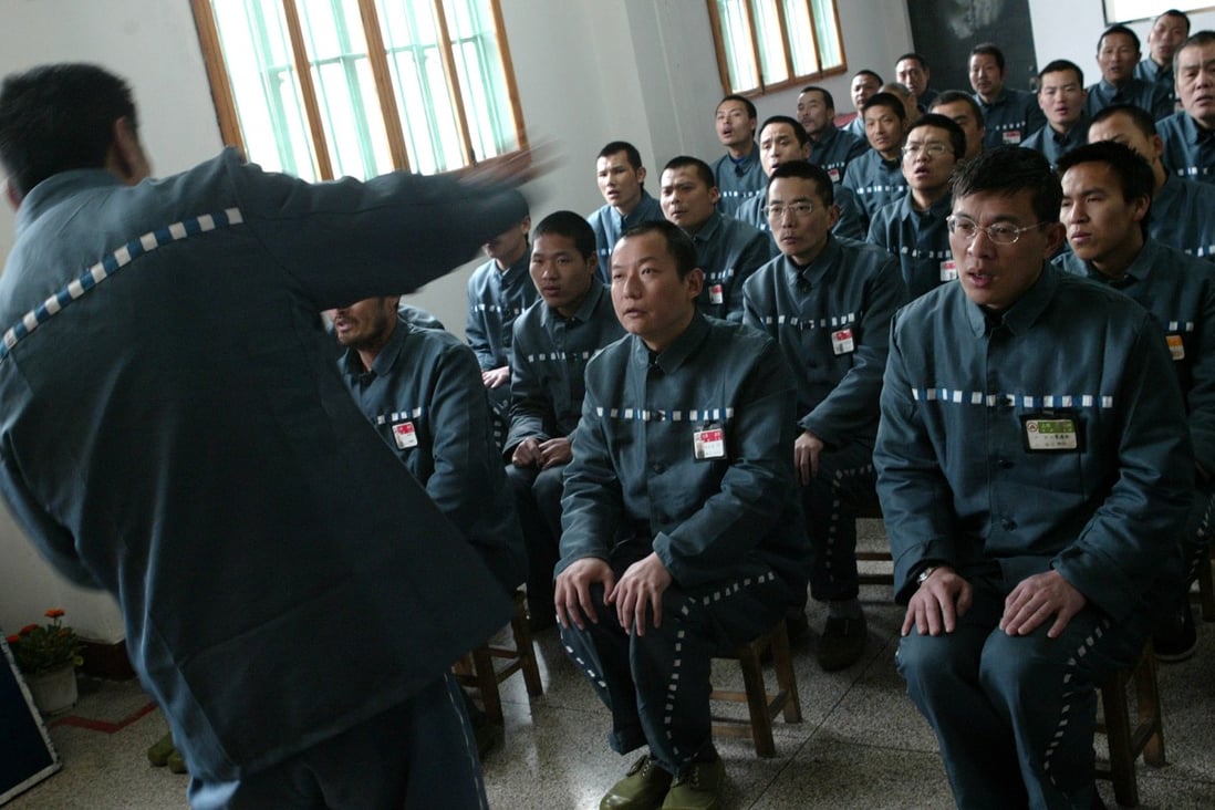 A file picture of Chinese inmates in a prison in Shanghai. Photo: AP