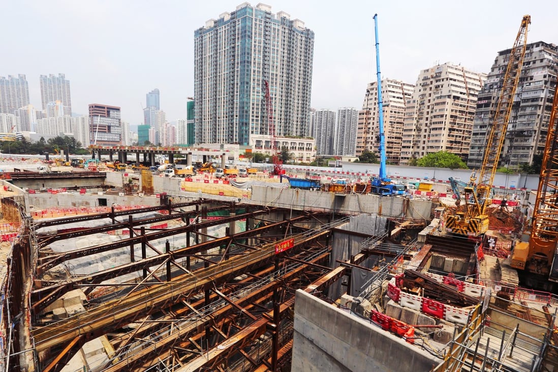 Delays to the project, including at the under-construction West Kowloon terminus, have seen completion pushed back to 2018. Photo: Felix Wong