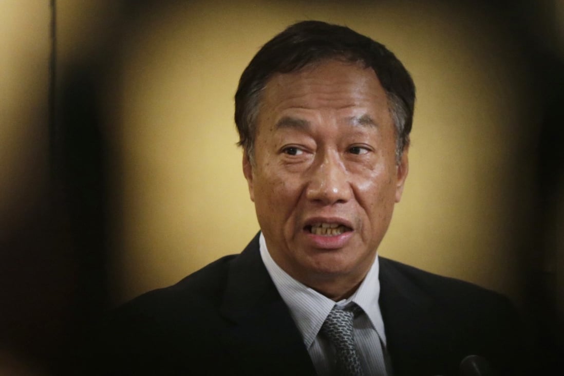 Foxconn shares have hit historic highs as founder and CEO Terry Gou seeks to diversify the company's output. Photo: Reuters