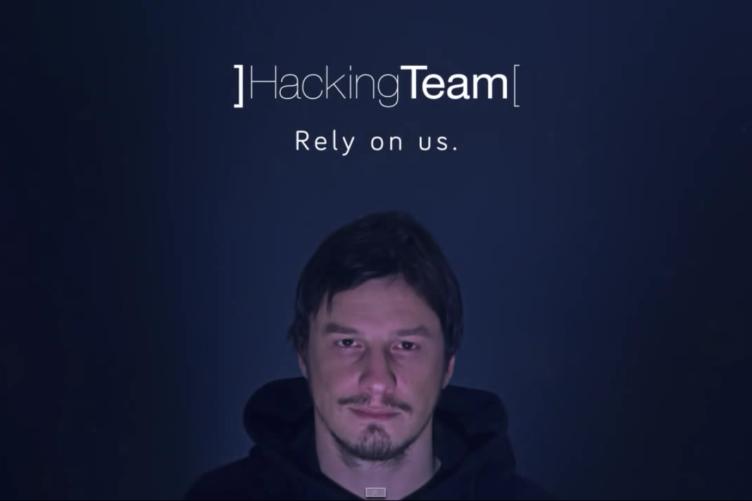 A promotional image for Hacking Team, the Italian cybersecurity firm which last week suffered a major attack with hackers publishing documents that showed it had worked with alleged human rights abusers including Sudan and Egypt. Photo: SCMP Pictures