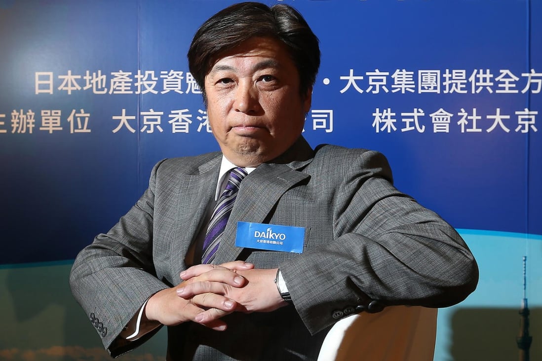 Kazuhiko Kaise says prices of new homes rose more than 14 per cent in the past three years and will continue to rise. Photo: K.Y. Cheng