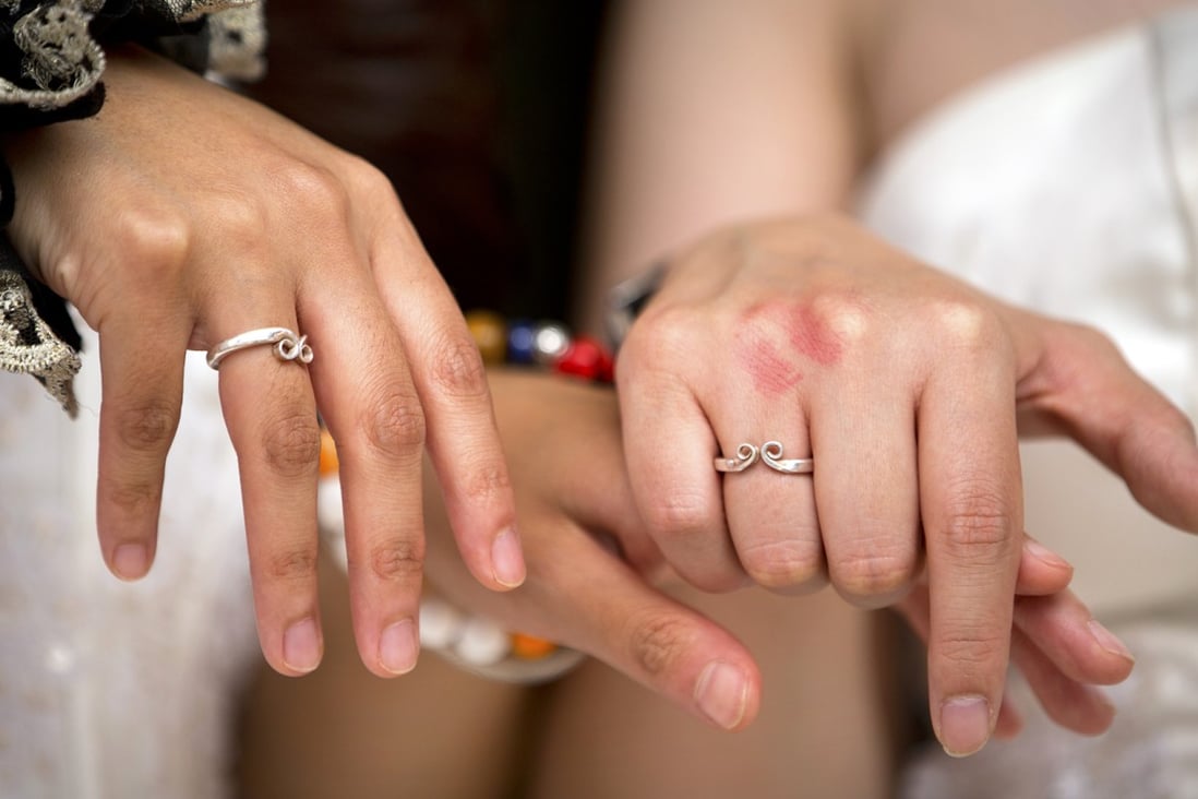 Those who registered their same-sex marriage overseas but live in Hong Kong will have difficulty satisfying the jurisdiction of that foreign country to dissolve their marriage. Photo: AP