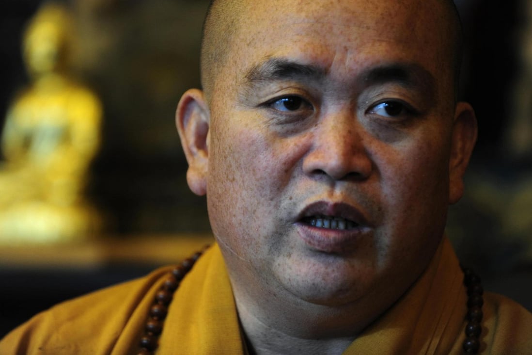 China's controversial Shaolin abbot Shi Yongxin did not appear in Thailand this week as planned. Photo: AFP