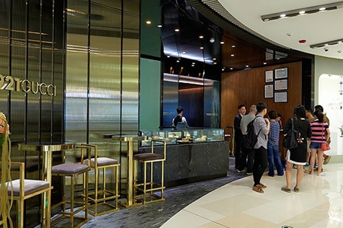 The 1921Gucci restaurant at Shanghai's iAPM Mall. Online reviews have been mixed. Photo: SMCP Pictures
