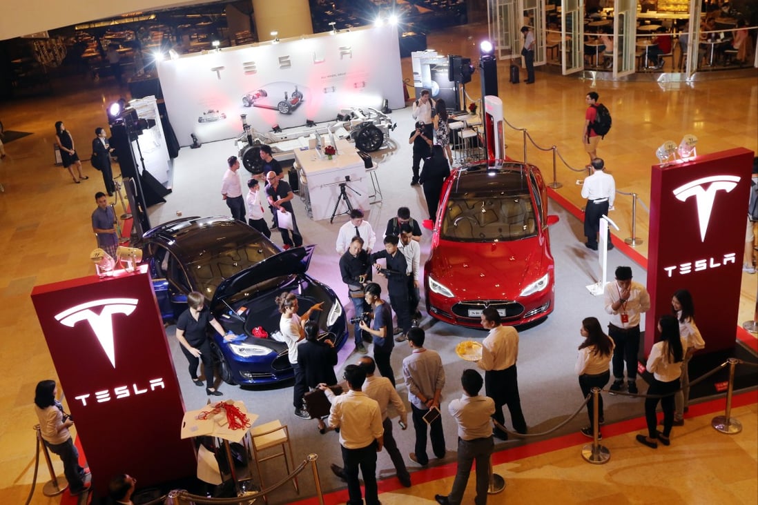 The Tesla Model S P85D was officially launched in Hong Kong on Monday. Photo: David Wong