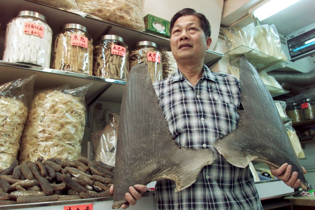 Bans on shark fin shipments are aimed at limiting supplies to Hong Kong shops. Photo: Reuters