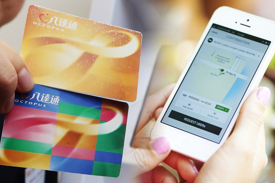 It’s time for policymakers to start thinking differently or we will be stuck with our Octopus cards for another 15 years. Photos: Sam Tsang, Uber/TNS
