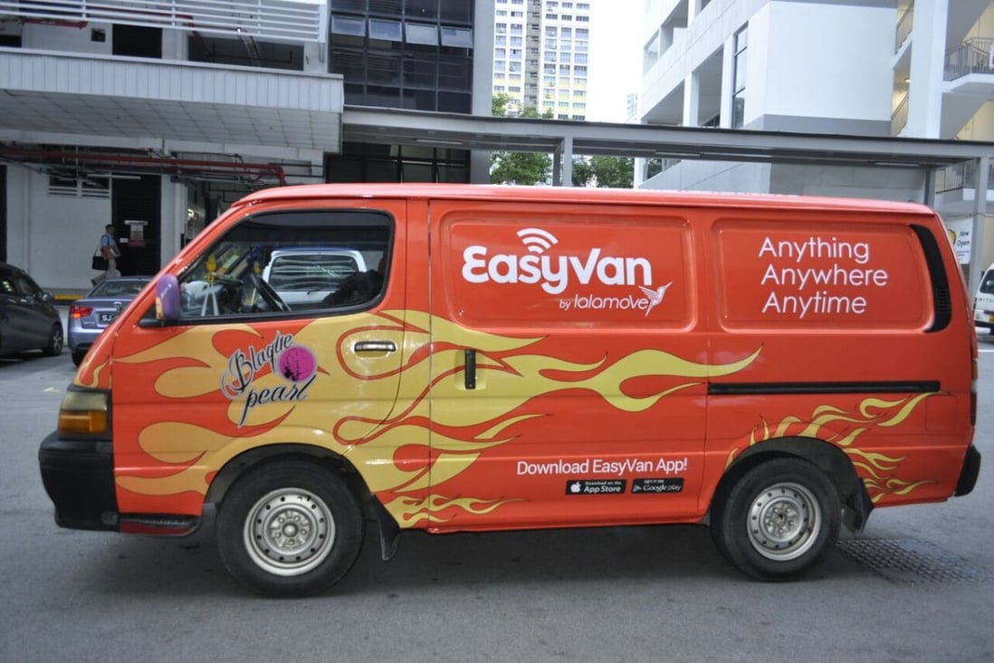The company, which is known as EasyVan in Hong Kong, features iOS and Android apps. Photo: SCMP Pictures