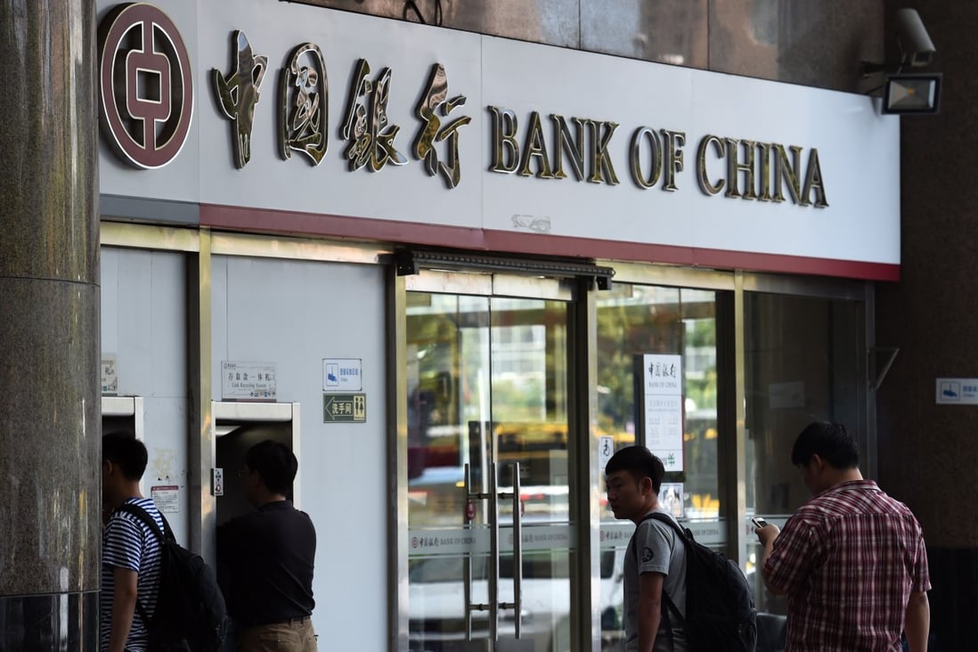 Bank of China owns nine of the 18 authorised yuan clearing banks worldwide. Photo: AFP