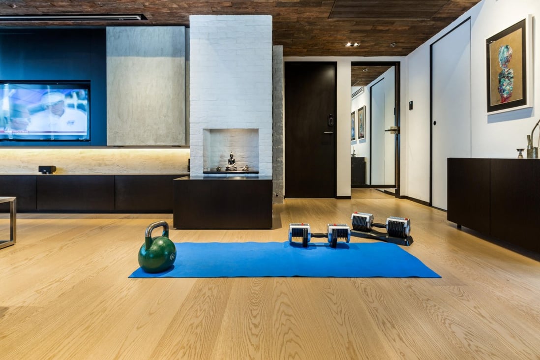 Liquid Interiors designs exercise areas that are 'relaxingly bright and minimal'. Photo: Rowena Gonzales
