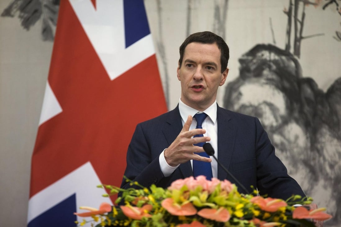 Britain's Chancellor of the Exchequer George Osborne speaks during the seventh UK-China Economic and Financial Dialogue in Beijing. Photo: Reuters