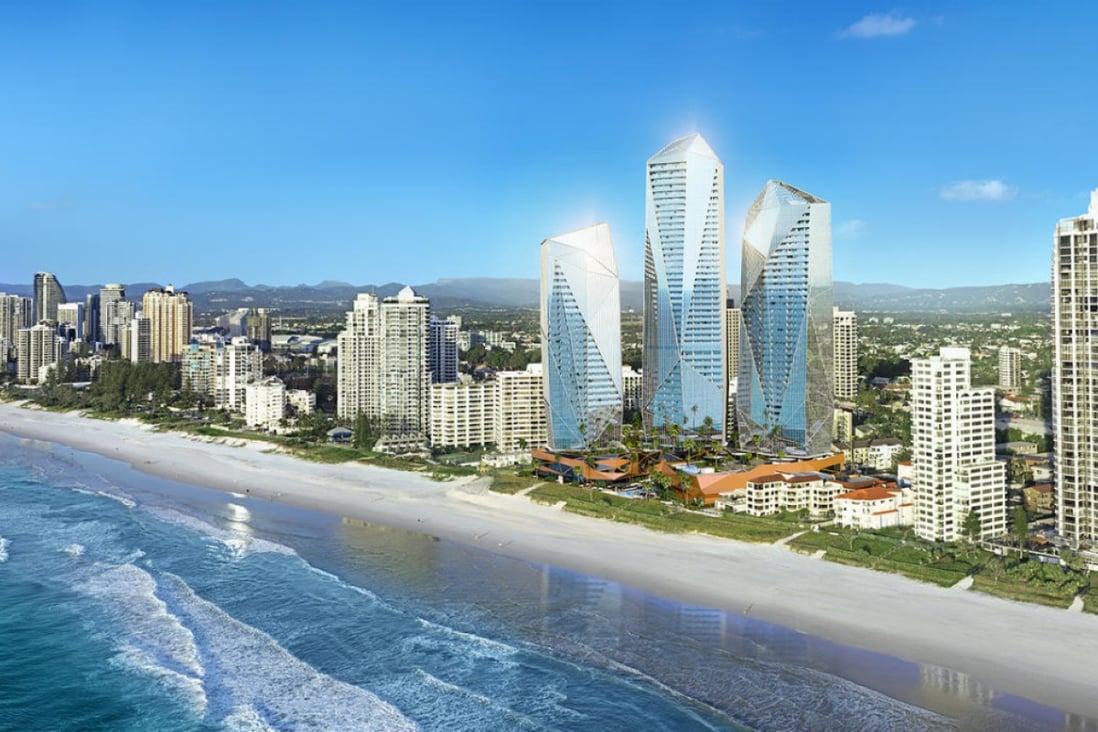 Chinese-invested Jewel, on Australia's Gold Coast Australia, offers 'an unprecedented opportunity to live an extravagant life ... on the world's most celebrated beaches'.