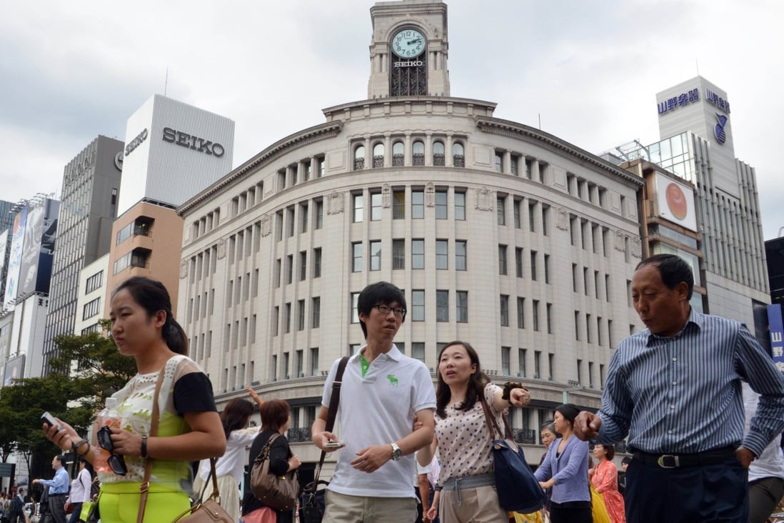 Tokyo's popular Ginza district. Photo: AFP