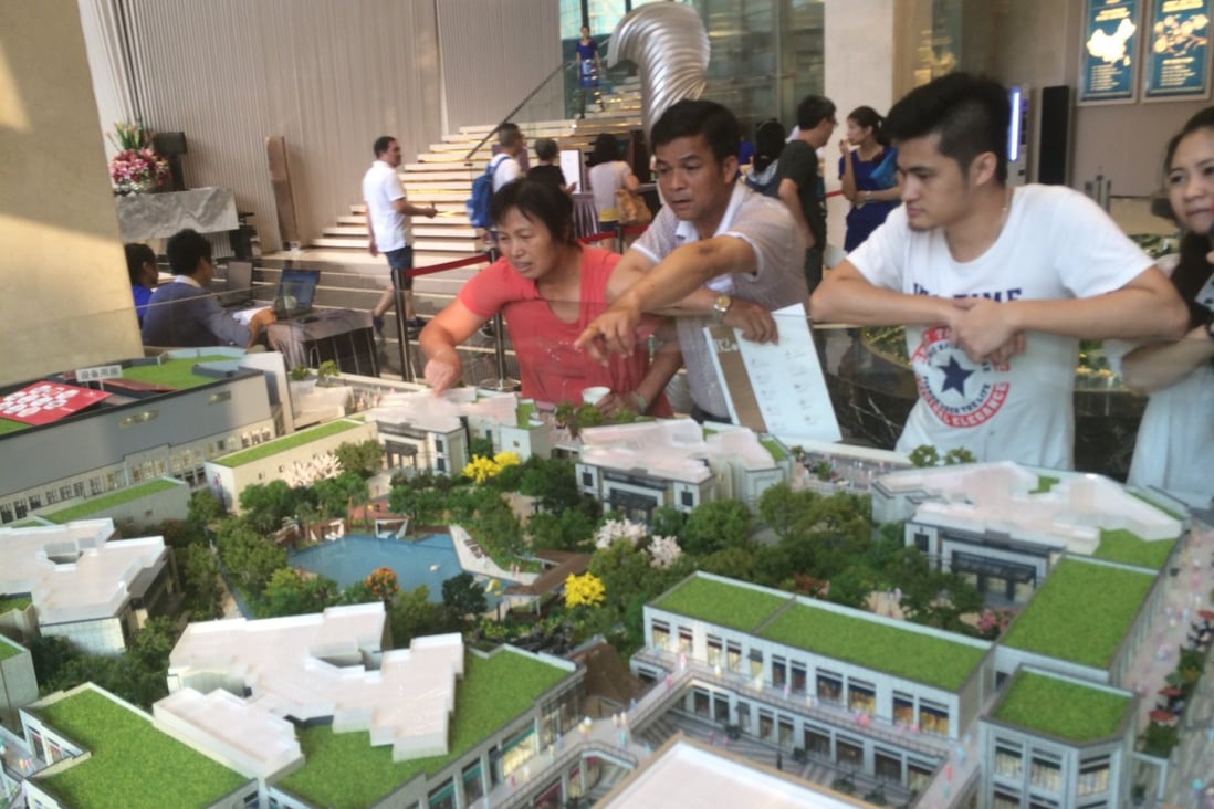 A model showing another project called One Bloosom Cove in Liwan, Guangzhou, which is being developed by China Overseas Land & Investment. Photo: SCMP Pictures