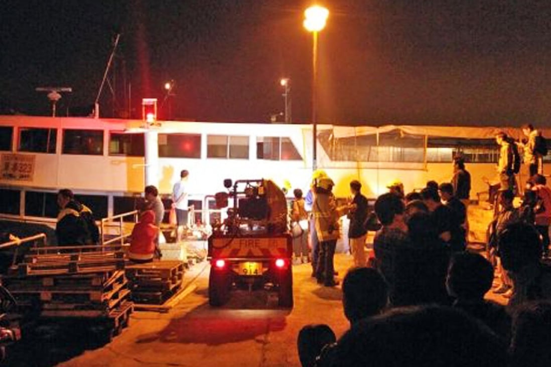 The vessel was docked at Pak Kok Tsuen pier, where the 115 passengers and three crew were evacuated with no reported injuries.

