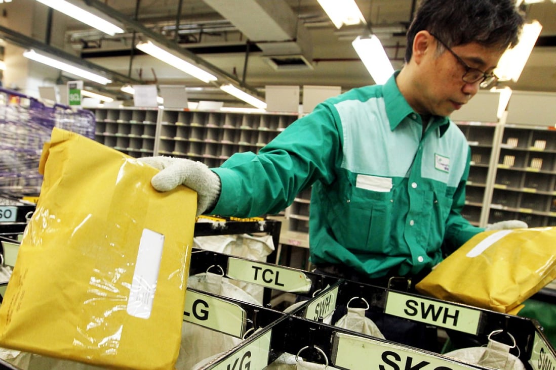 Hongkong Post said postage rates "will remain fairly low". Photo: May Tse