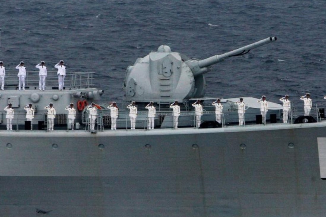 China sent its destroyer Taizhou to shadow the US Navy's warship. Photo: RIA Novost/ChinaFotoPress