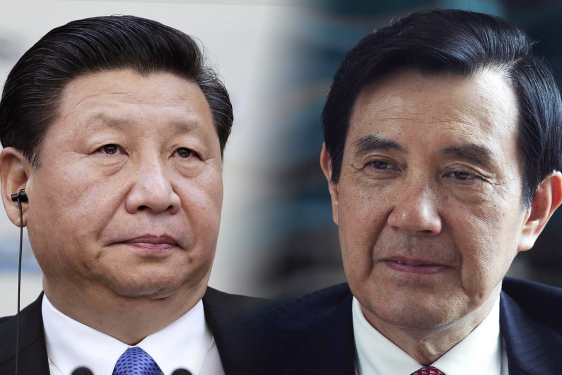 President Xi Jinping, left, will meet Taiwanese President Ma Ying-jeou, right, this Saturday. Photo: AFP